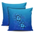 Turtle Hibiscus Ocean Pillow Covers - AH - J1 - Alohawaii