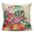 Alohawaii Home Set - Hawaii Tropical Hibiscus Plumeria Turtle Beige Pillow Cover