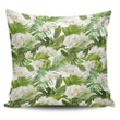 Alohawaii Home Set - Hawaii Pillow Cover Tropical Plumeria White