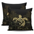Hawaii Turtle Kanaka Golden Pillow Cover - AH - J4 - Alohawaii