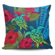 Hawaii Turtle Hibiscus Polynesian Pillow Cover - Bana Style - AH - J4 - Alohawaii