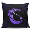Alohawaii Home Set - Hawaiian Map Hibiscus Turtle Polynesian Moon Pillow Covers Purple