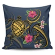 Alohawaii Home Set - Hawaii Polynesian Turtle Hibiscus Plumeria Pillow Cover - Nane Style