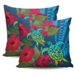 Alohawaii Home Set - Hawaii Turtle Hibiscus Polynesian Pillow Cover - Bana Style