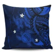 Alohawaii Home Set - Hawaii Polynesian Turtle Hibiscus Pillow Covers - Blue