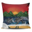 Alohawaii Home Set - Hawaiian Sunset Ocean Turtle Pillow Covers