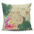Hawaii Kanaka Maoli Polynesian Flowers Turtle Pillow Covers - AH - J5 - Alohawaii
