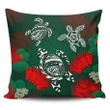 Alohawaii Home Set - Hawaii Lehua Flowers Turtle Poly Pillow Covers - Ser Style - AH J8