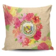 Alohawaii Home Set - Hawaii Coat Of Arm Hibiscus Pillow Covers
