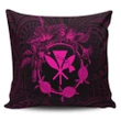 Alohawaii Home Set - Hawaii Kanaka Turtle Hibiscus Polynesian Pillow Covers - Anthea Style Pink