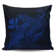 Alohawaii Home Set - Hula Girl Hibiscus Kanaka Poly Pillow Covers - Blue