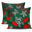 Alohawaii Home Set - Hawaii Lehua Flowers Turtle Poly Pillow Covers - Ser Style