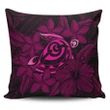 Alohawaii Home Set - Hawaiian Turtle Hibiscus Plumeria Kanaka Polynesian Pillow Covers Pink - Soft Style