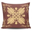 Alohawaii Home Set - Hawaiian Quilt Maui Plant And Hibiscus Pattern Pillow Covers - Beige Coral
