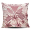 Alohawaii Home Set - Hawaii Turtle Kanaka Plumeria Polynesian Pink Pillow Cover