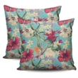 Hawaii Pillow Cover Seamless Floral Pattern With Tropical Hibiscus Watercolor AH J1 - Alohawaii