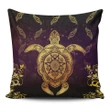 Alohawaii Home Set - Turtle Golden Royal Pillow Covers