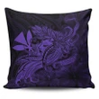 Alohawaii Home Set - Hula Girl Hibiscus Kanaka Poly Pillow Covers - Purple