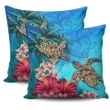 Hawaii Turtle Hibiscus Sea Pillow Cover
