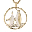Penguins Pendant and Necklace Jewelry - AH J4 - Alohawaii