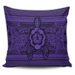 Alohawaii Home Set - Hawaiian Turtle Polynesian Tribal Pillow Covers Purple