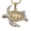 Green Sea Turtle Pendant And Necklace - AH J4 - Alohawaii