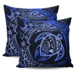 Hawaiian Turtle Polynesian Blue Pillow Covers - AH J9 - Alohawaii