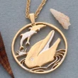 Gibralter Dolphin Pendant and Necklace Jewelry - AH J4 - Alohawaii