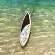 Sterling Silver Hawaiian Koa Wood Surfboard Shaped Engraved on the  Pendant - AH - J7 - Alohawaii