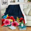 Alohawaii Blanket - Hawaii Flower And Bird Premium Blanket