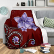 Hawaii Plumeria Purple Premium Blanket - AH J9 - Alohawaii