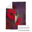 Hawaii Hibiscus And Bird Premium Blanket - AH J9 - Alohawaii
