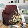 Golden Hibiscus Premium Blanket - AH - J4 - Alohawaii