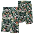 Alohawaii Short - Tropical Plumeria Pattern With Palm Leaves Board Shorts