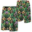 Alohawaii Short - Hawaii Hibiscus And Plumeria Green Board Shorts