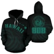 Alohawaii Clothing, Hoodie Hawaii Polynesia Celadon, Tatau Style | Alohawaii.co