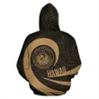 Alohawaii Clothing, Hoodie Hawaii Coat Of Arms Roll In My Heart Gold | Alohawaii.co