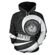 Alohawaii Clothing, Hoodie Hawaii Coat Of Arms Roll In My Heart White | Alohawaii.co