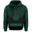 Alohawaii Clothing, Hoodie Polynesian Volleyball Hawaii, Green | Alohawaii.co