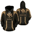 Alohawaii Clothing - Hoodie Hawaii Kanaka Polynesian Gold - AH - J7
