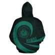 Alohawaii Clothing - Hoodie Hawaii Coat Of Arms Roll In My Heart Celadon - AH - J7