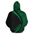 Alohawaii Clothing - Hoodie Samoa Polynesian - Circle Style Green Color - AH - J1