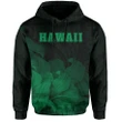 Alohawaii Clothing, Hoodie Tropic Hibiscus Seal Of Hawaii, Green | Alohawaii.co