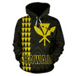 Alohawaii Clothing, Hoodie Polynesian Kakau Kanaka Map Of Hawaii Yellow | Alohawaii.co