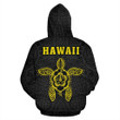 Alohawaii Clothing - Hoodie Polynesian Kakau Hula Girl Turtle Hibiscus Hawaii Yellow - AH - J1