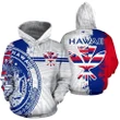 Alohawaii Clothing - Hoodie Hawaii Flag - Mystic style - AH J4