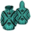 Alohawaii Clothing - Hoodie Alohawaii - Polynesian Tradition Turquoise Pullover - AH - JR