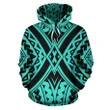 Alohawaii Clothing - Hoodie Alohawaii - Polynesian Tradition Turquoise Pullover - AH - JR