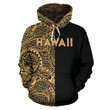 Alohawaii Clothing, Hoodie Hawaii Kanaka Polynesian The Half Gold | Alohawaii.co