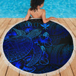 Alohawaii Blanket - Hawaii Beach Blanket Turtle Hibiscus Blue | Alohawaii.co